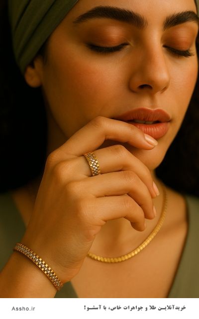 عکس دستبند رولکس زنانه طلا